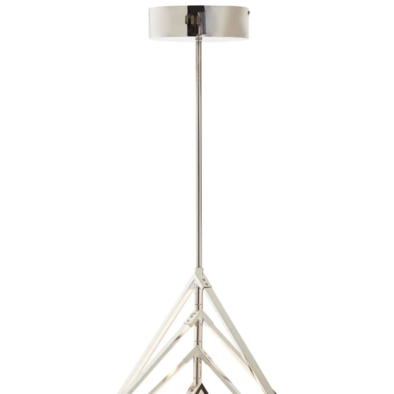 Geometric Chrome Pendant Light