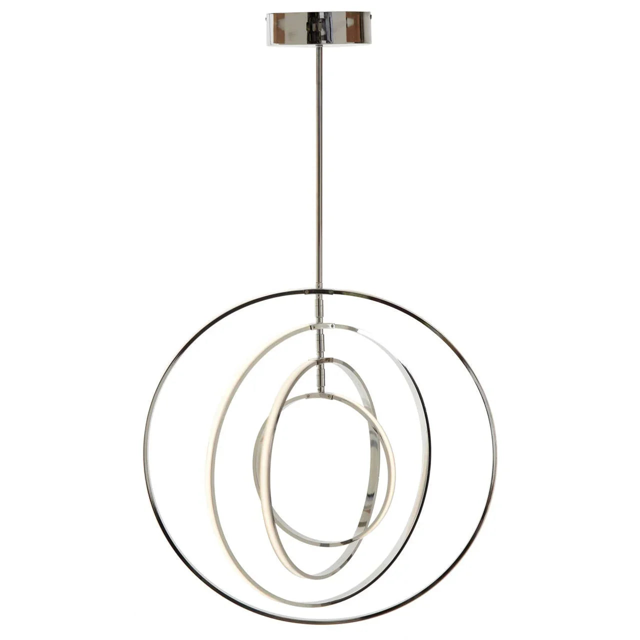 Chrome Ring Pendant Light