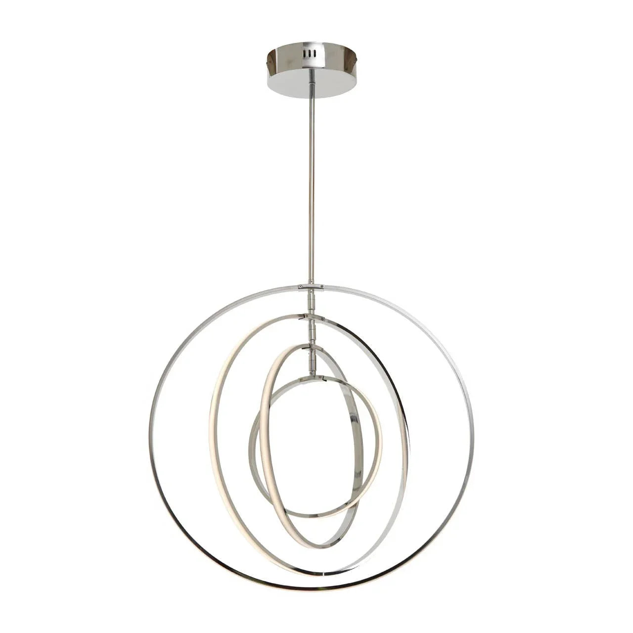 Chrome Ring Pendant Light
