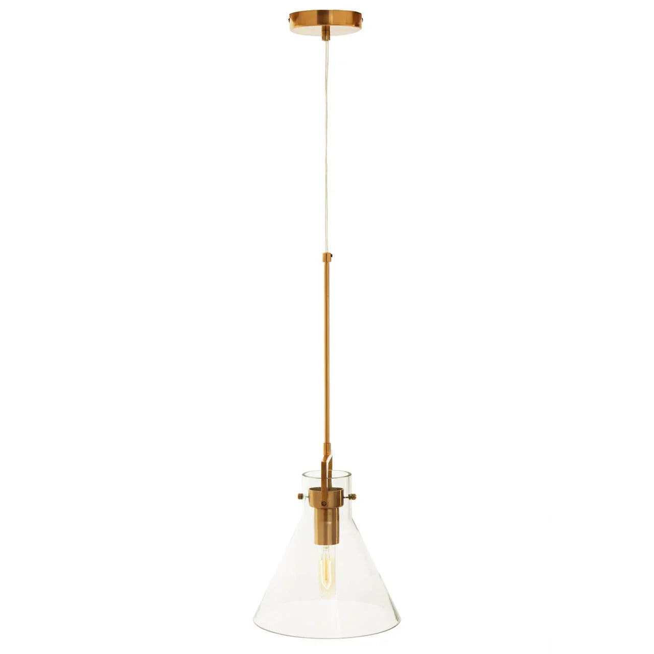 Bronze Glass Pendant Light
