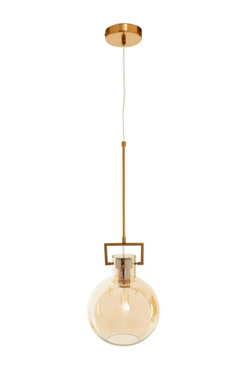 Bronze Glass Pendant Light
