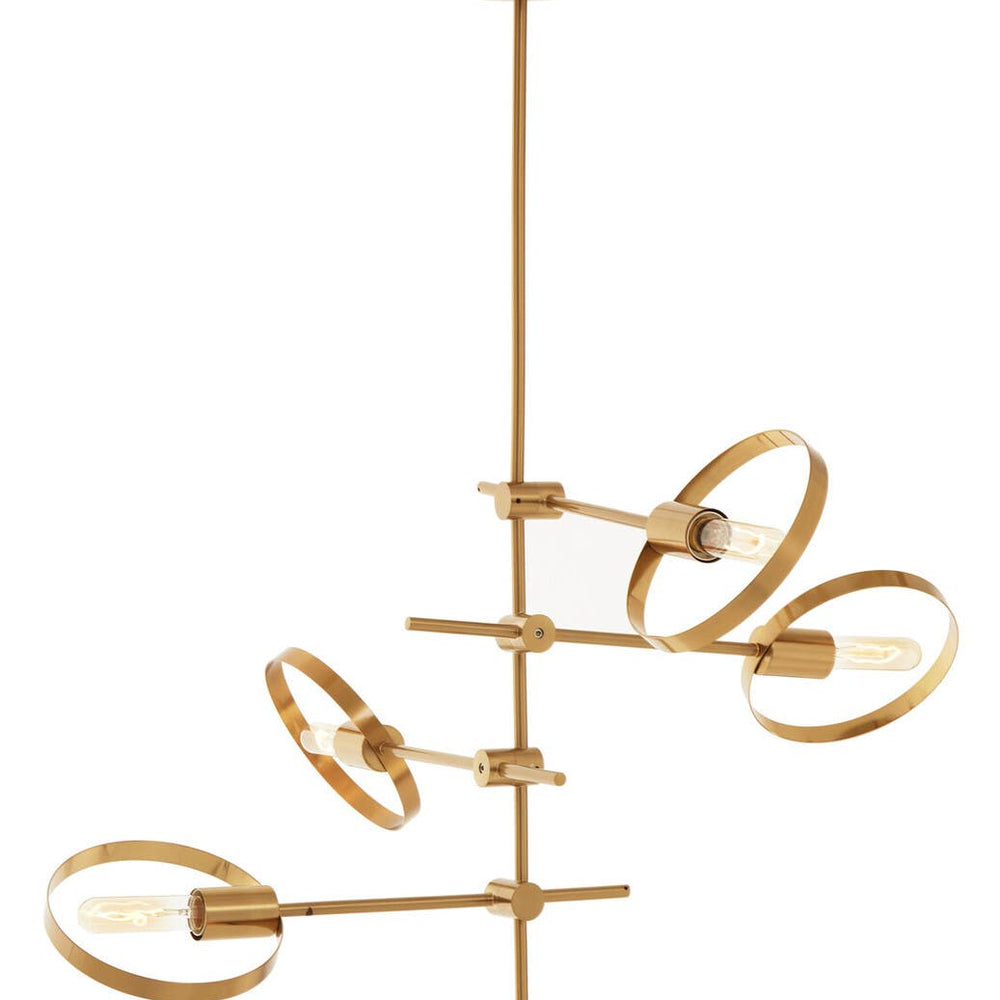 Angular Bronze Pendant Light