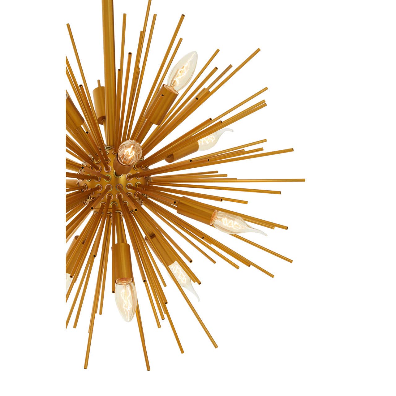 Luxury Brass Spike Pendant Light