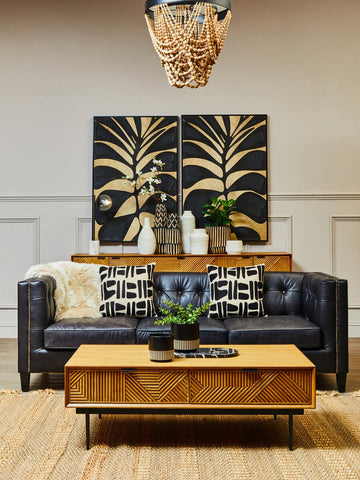 Boho Wood Bead Chandelier