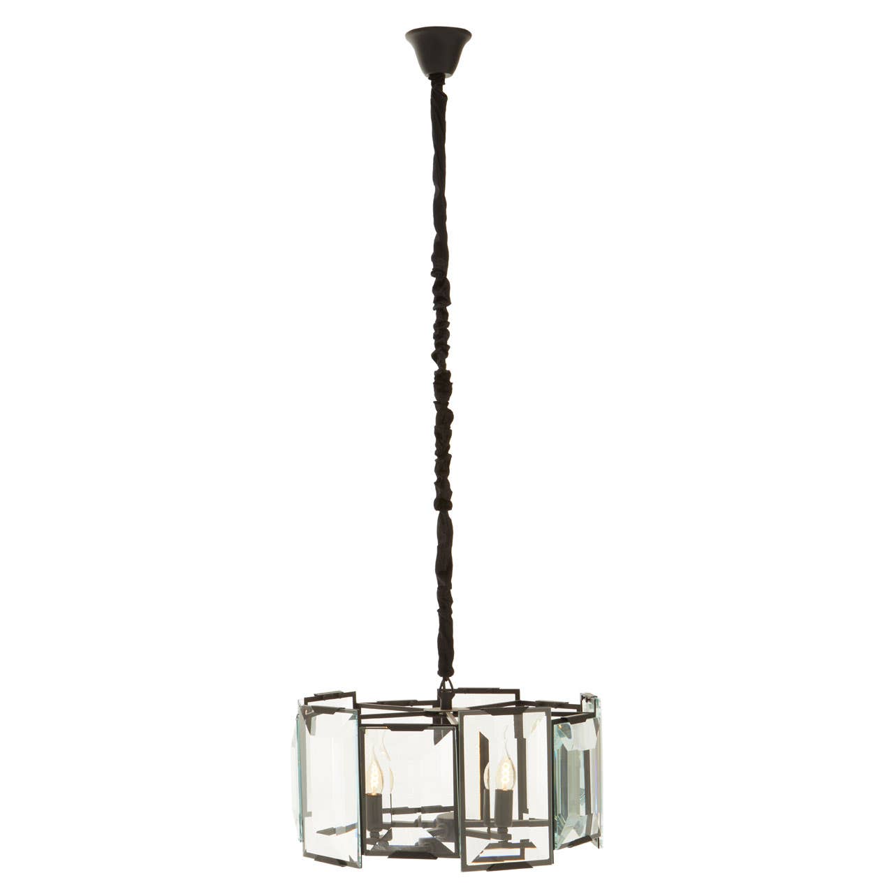 Eclipse Glass Cylinder Chandelier
