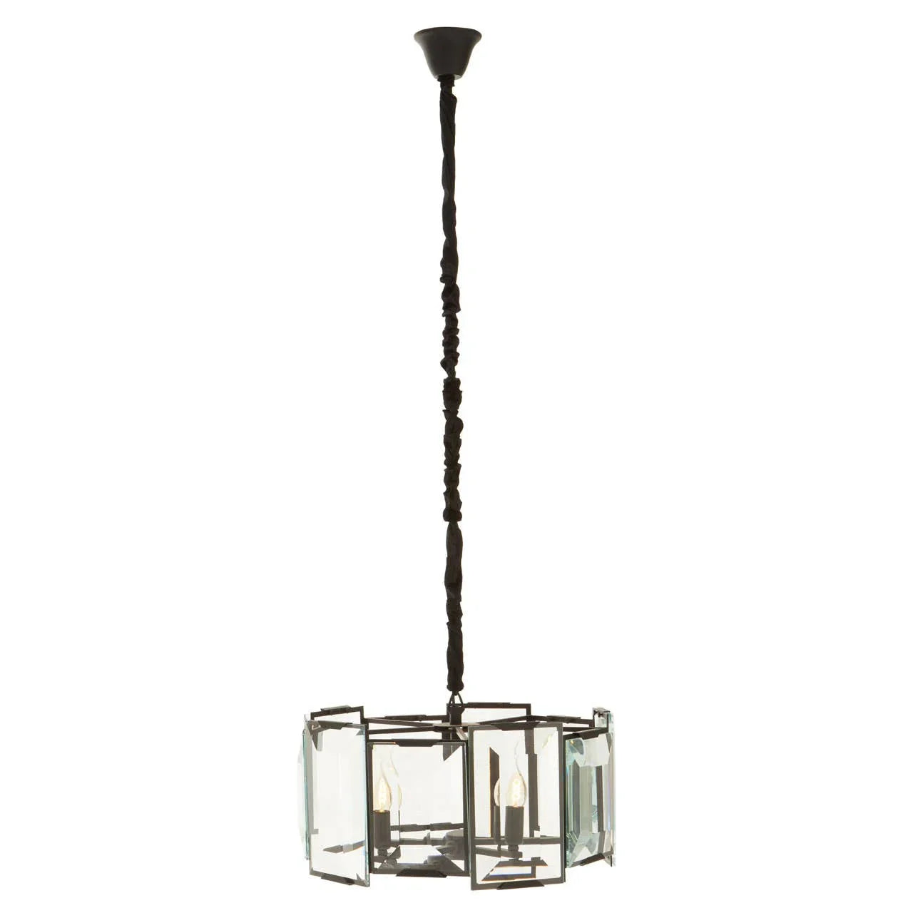 Eclipse Glass Cylinder Chandelier