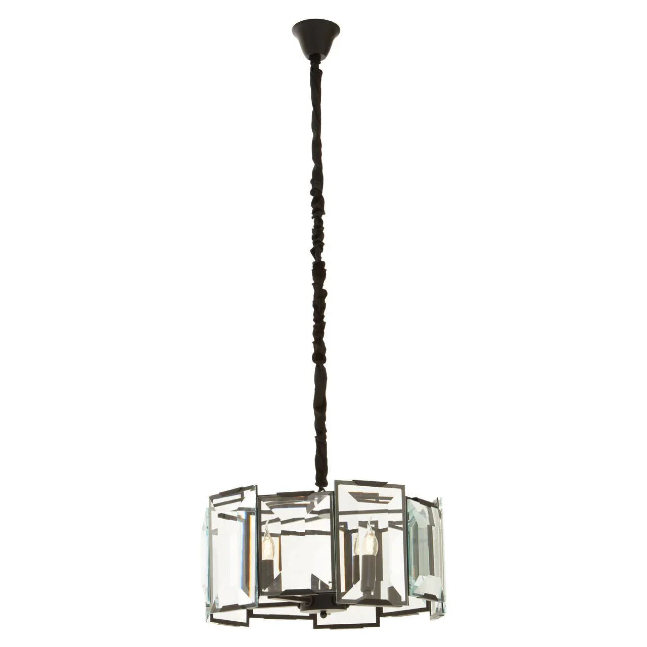Eclipse Glass Cylinder Chandelier