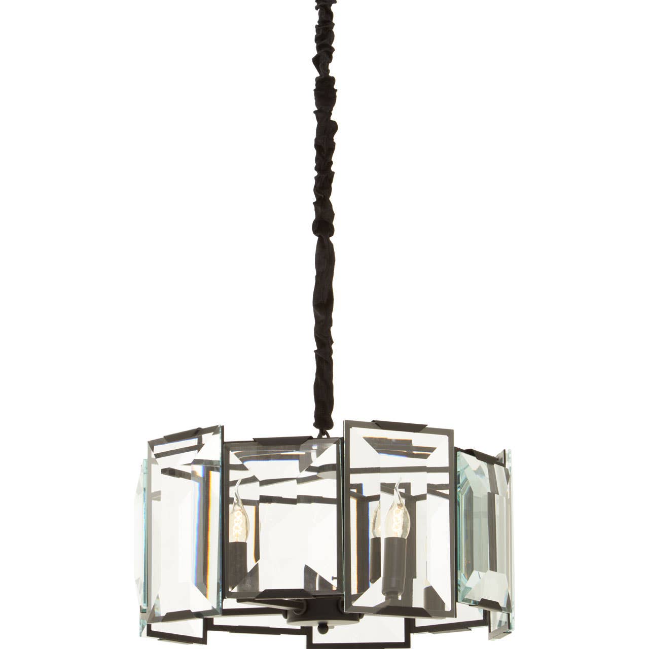 Eclipse Glass Cylinder Chandelier