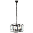 Midnight Glass Cylinder Chandelier