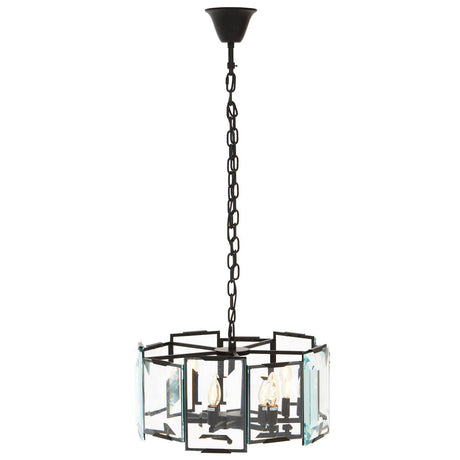 Midnight Glass Cylinder Chandelier