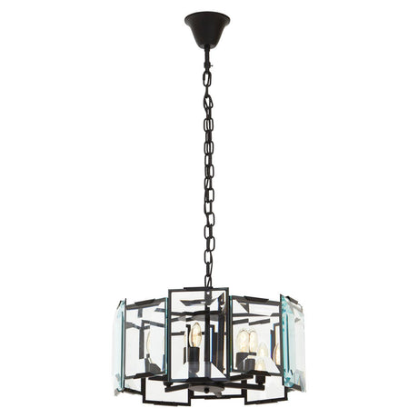 Midnight Glass Cylinder Chandelier