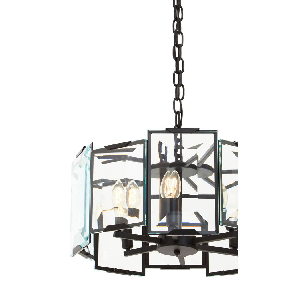 Midnight Glass Cylinder Chandelier