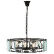 Modern Black Glass Pendant Chandelier