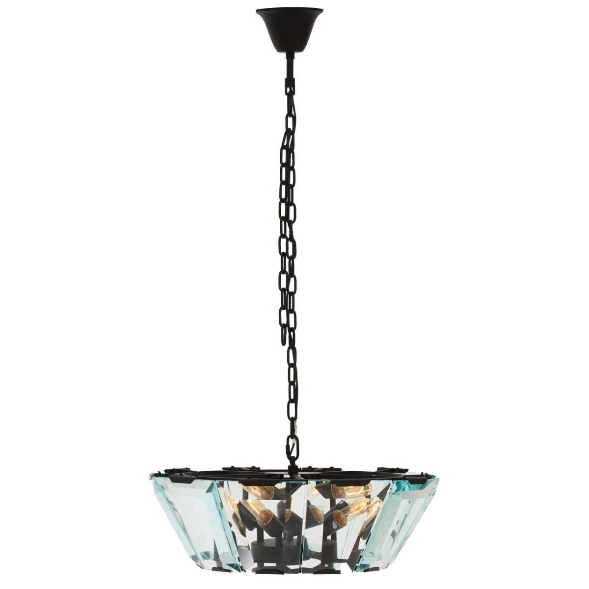 Sculpted Glass Pendant Chandelier
