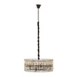 Elegant Crystal Drum Chandelier