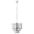 Crystal Chrome Glam Chandelier