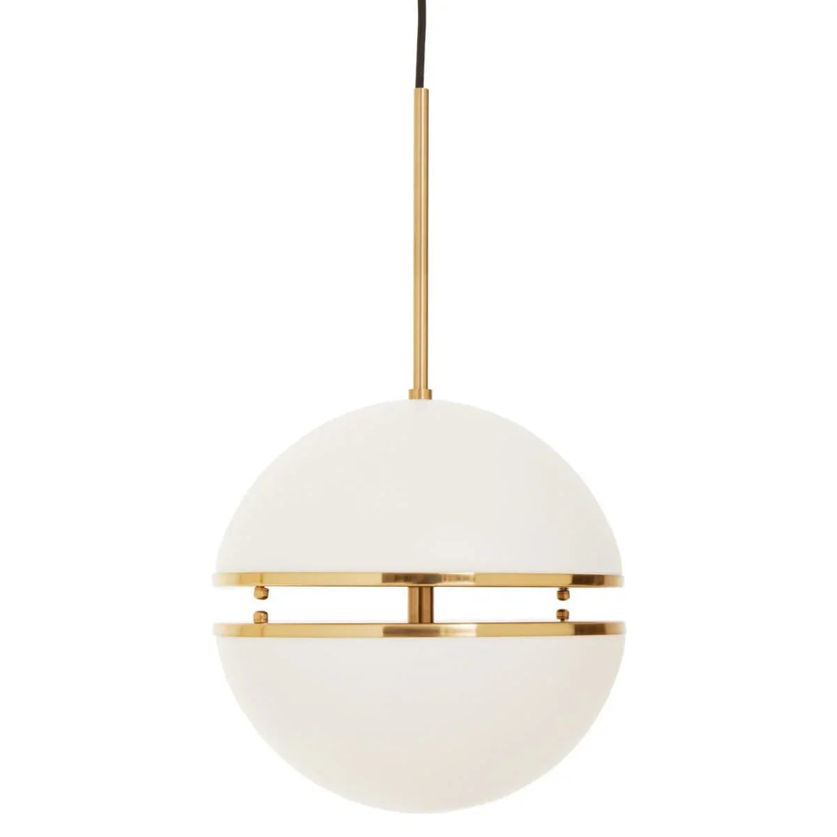 Luxe Brass Sphere Pendant Light