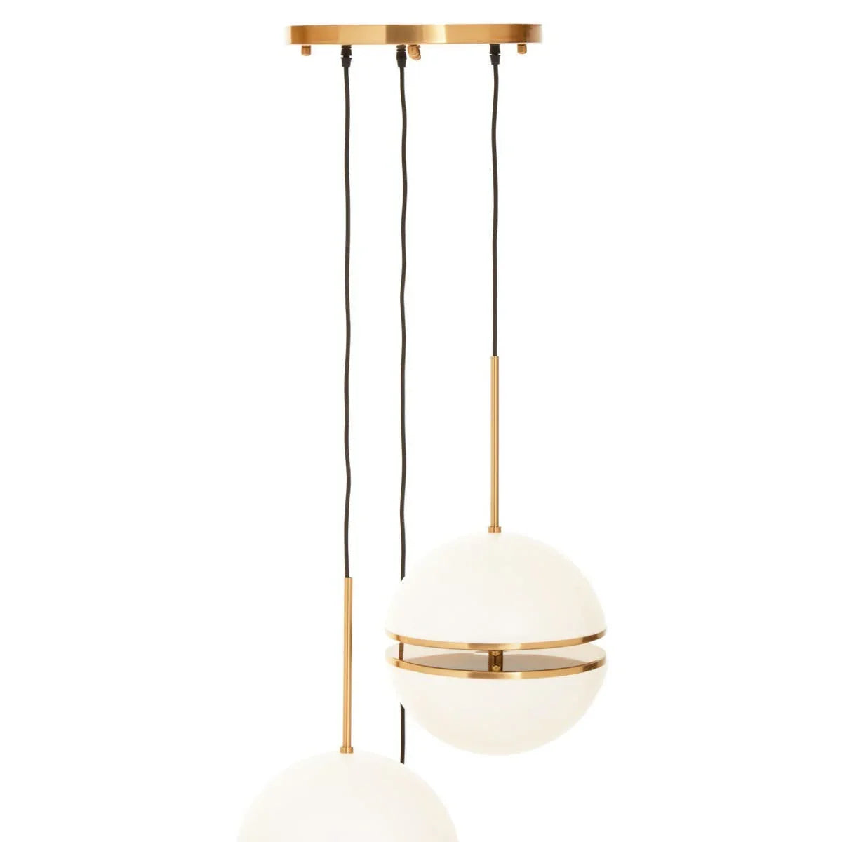 Luxe Brass Sphere Pendant Light