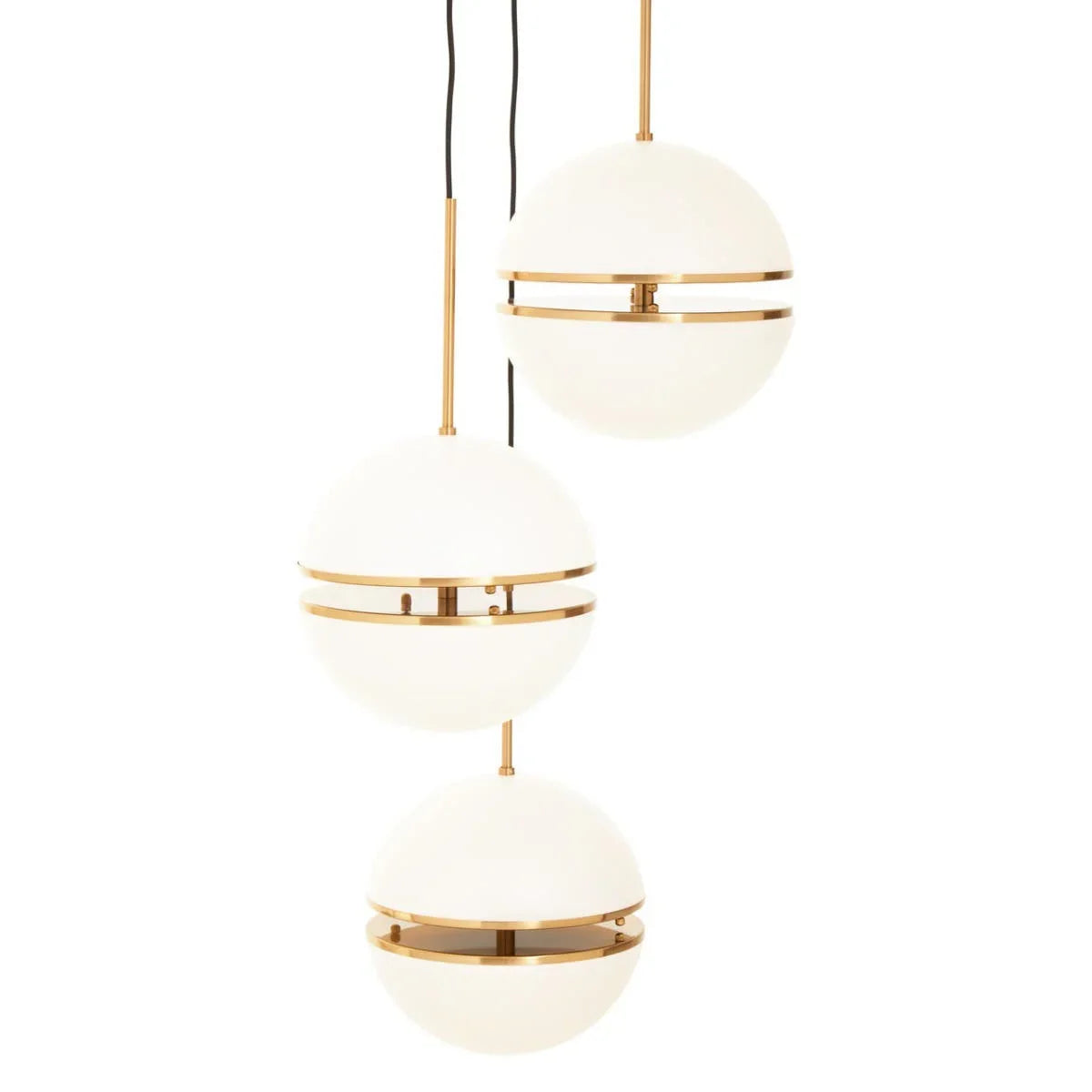 Luxe Brass Sphere Pendant Light