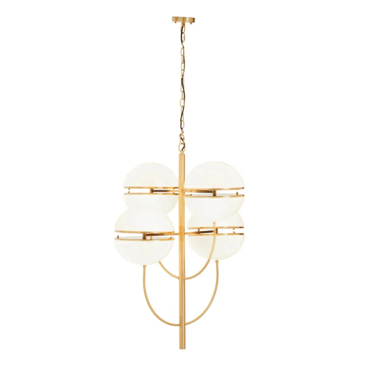 Luxe Brass Sphere Pendant Light