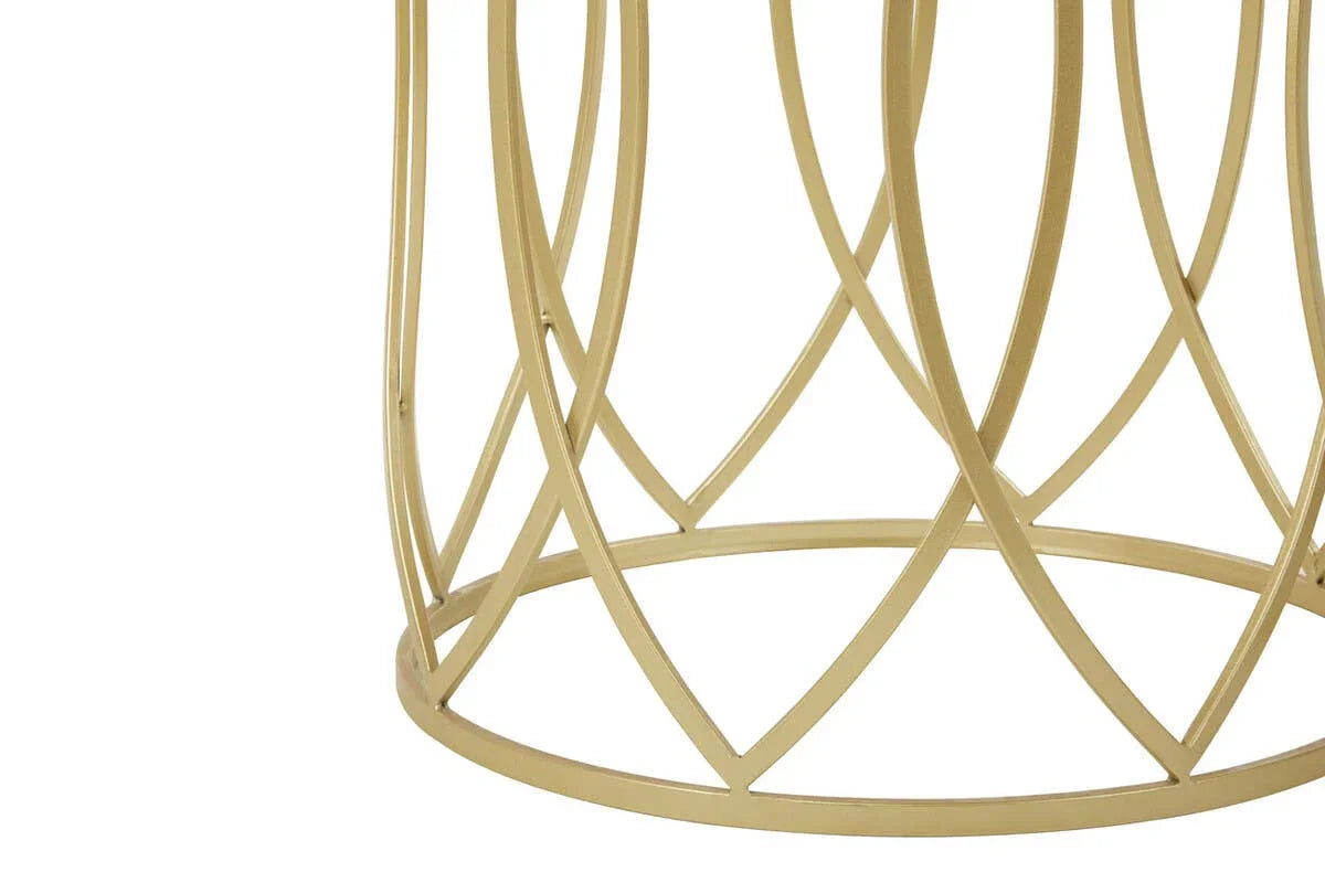 Champagne Finish Side Tables