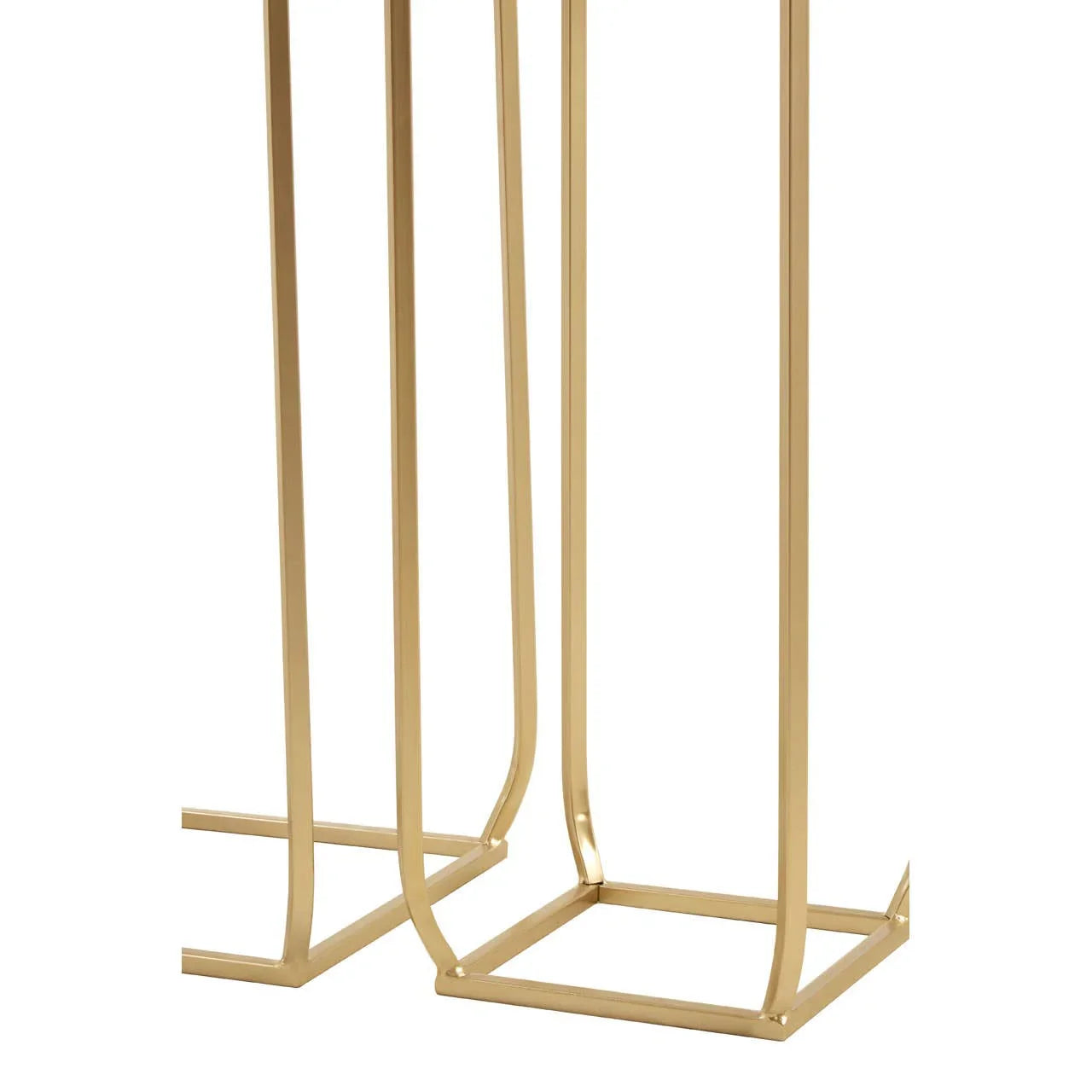 Champagne Mirrored Square Side Tables