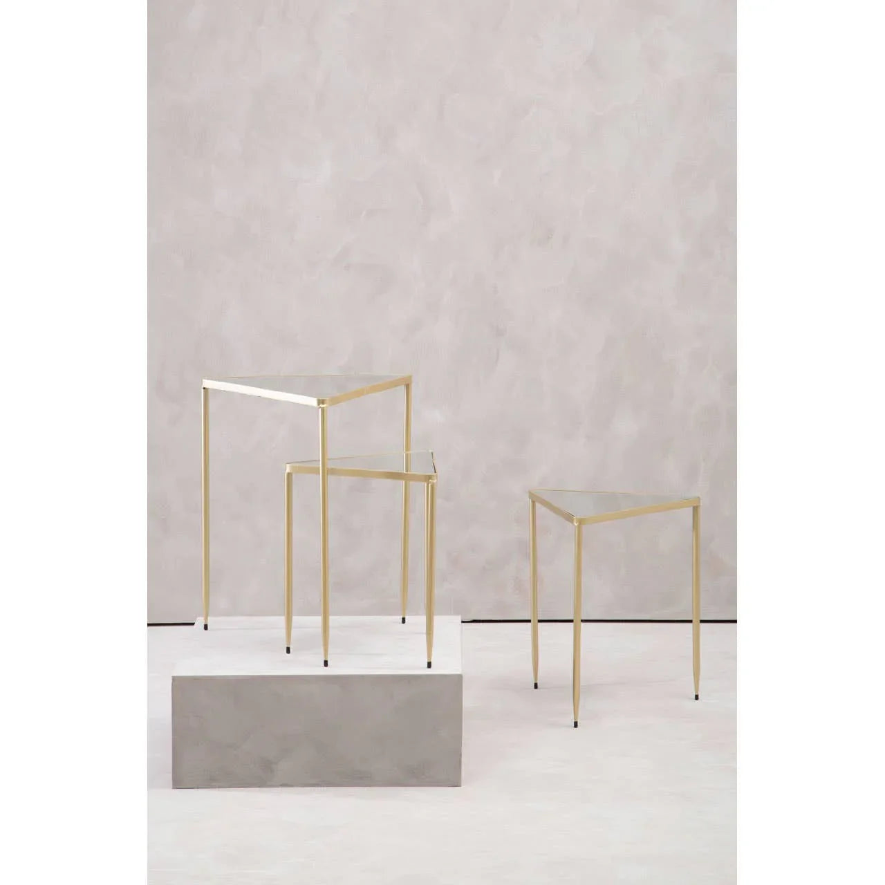 Mirrored Triangle Nesting Tables