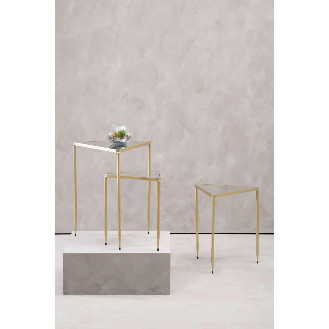 Mirrored Triangle Nesting Tables