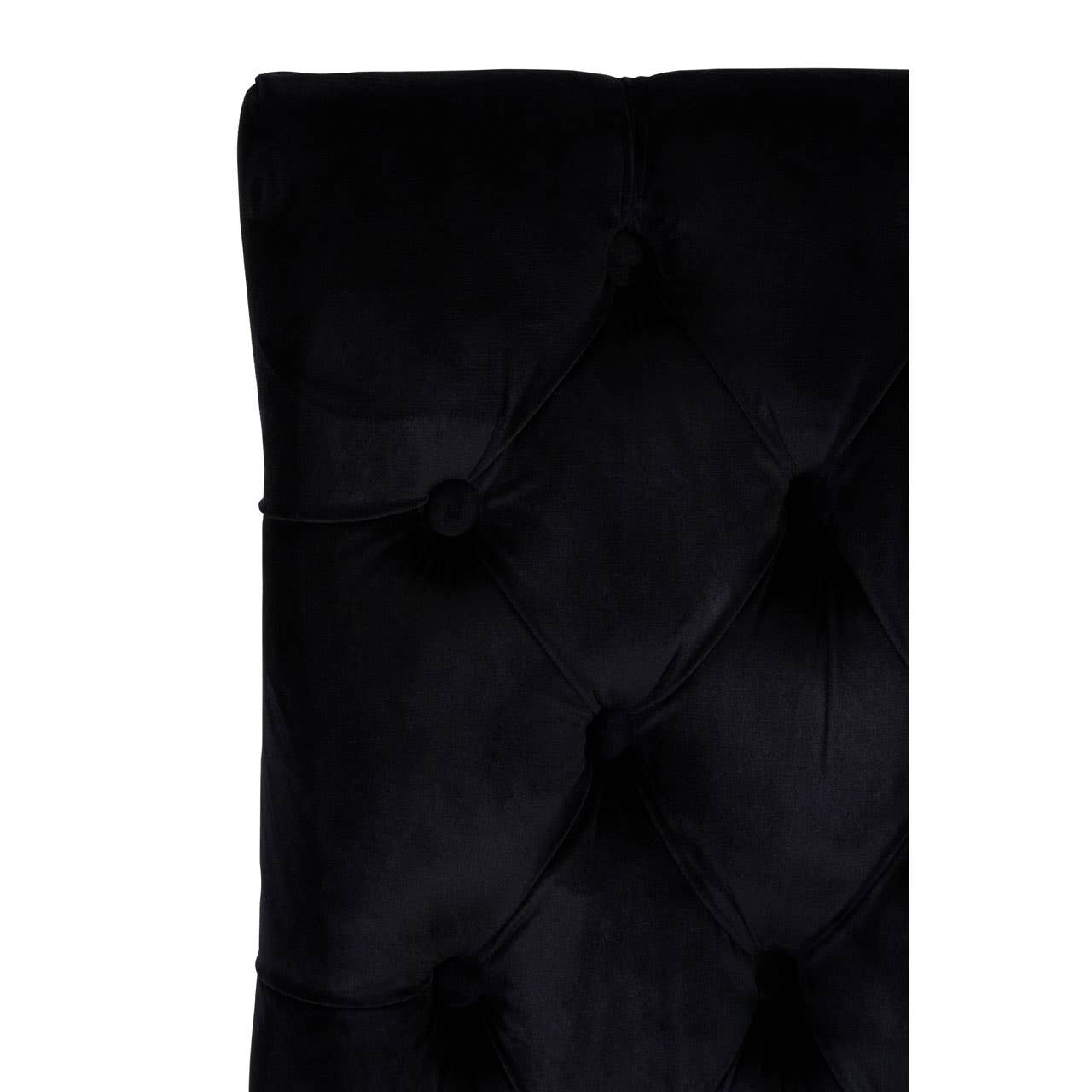 Luxe Black Velvet Dining Chair
