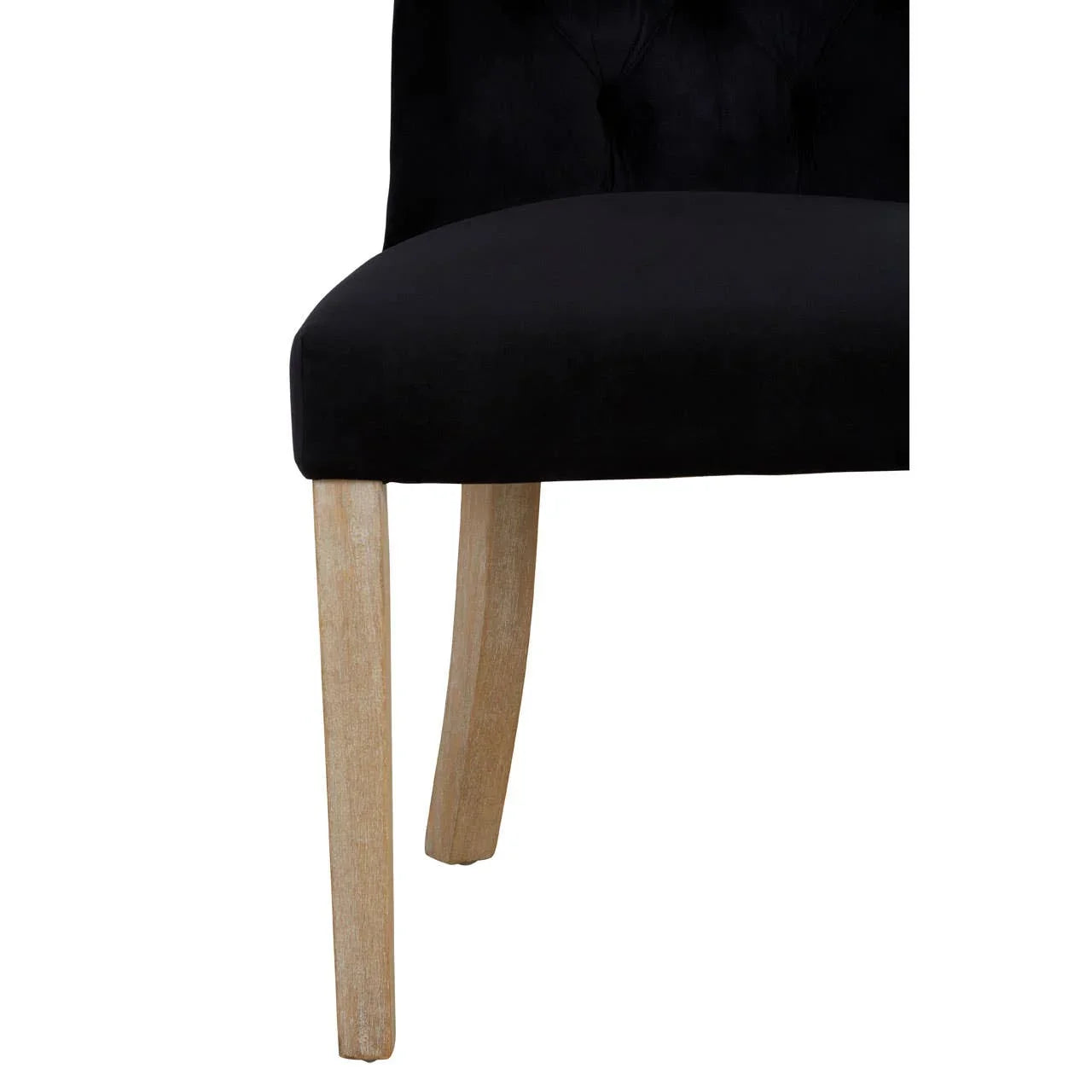 Luxe Black Velvet Dining Chair