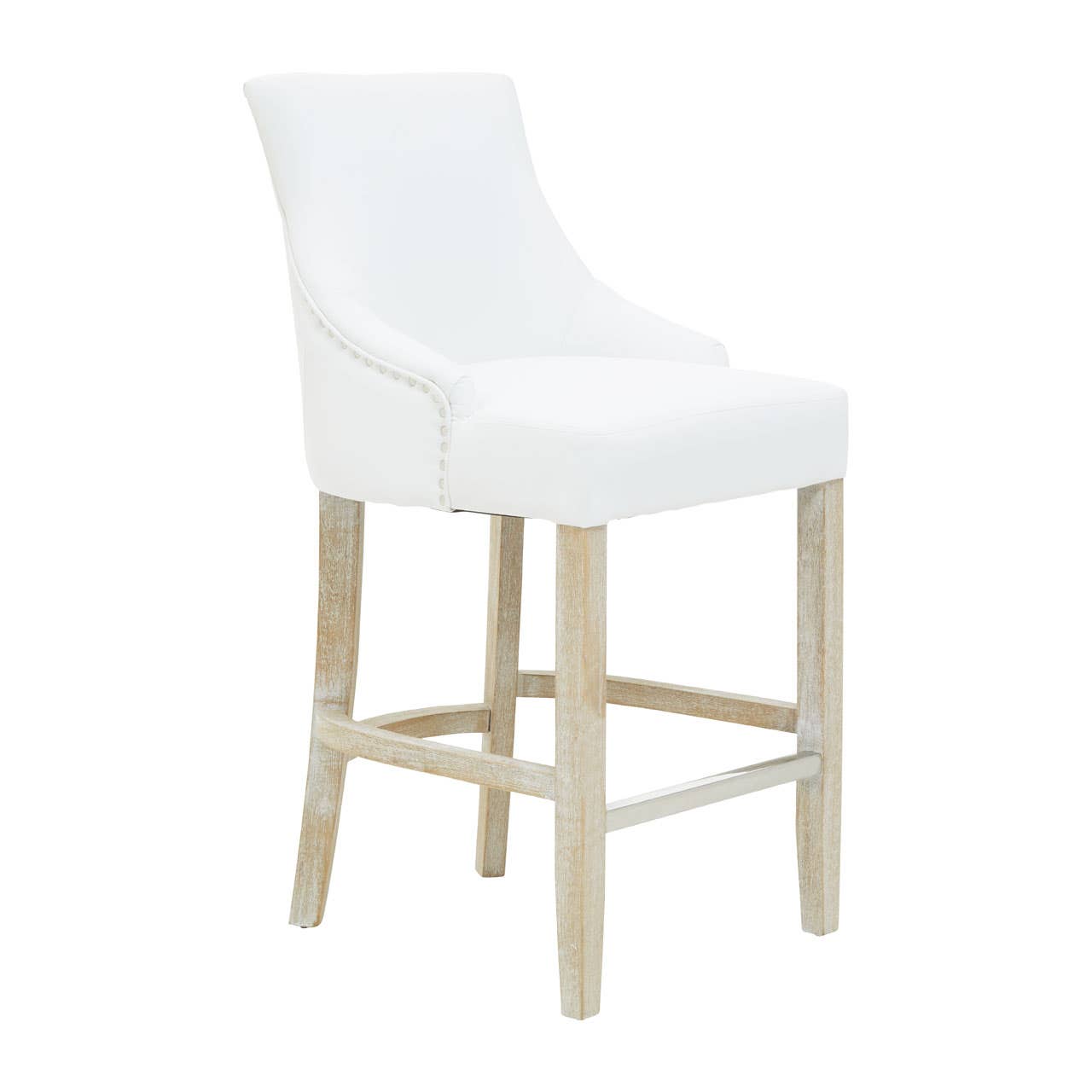 Luxe Ivory Bar Chair
