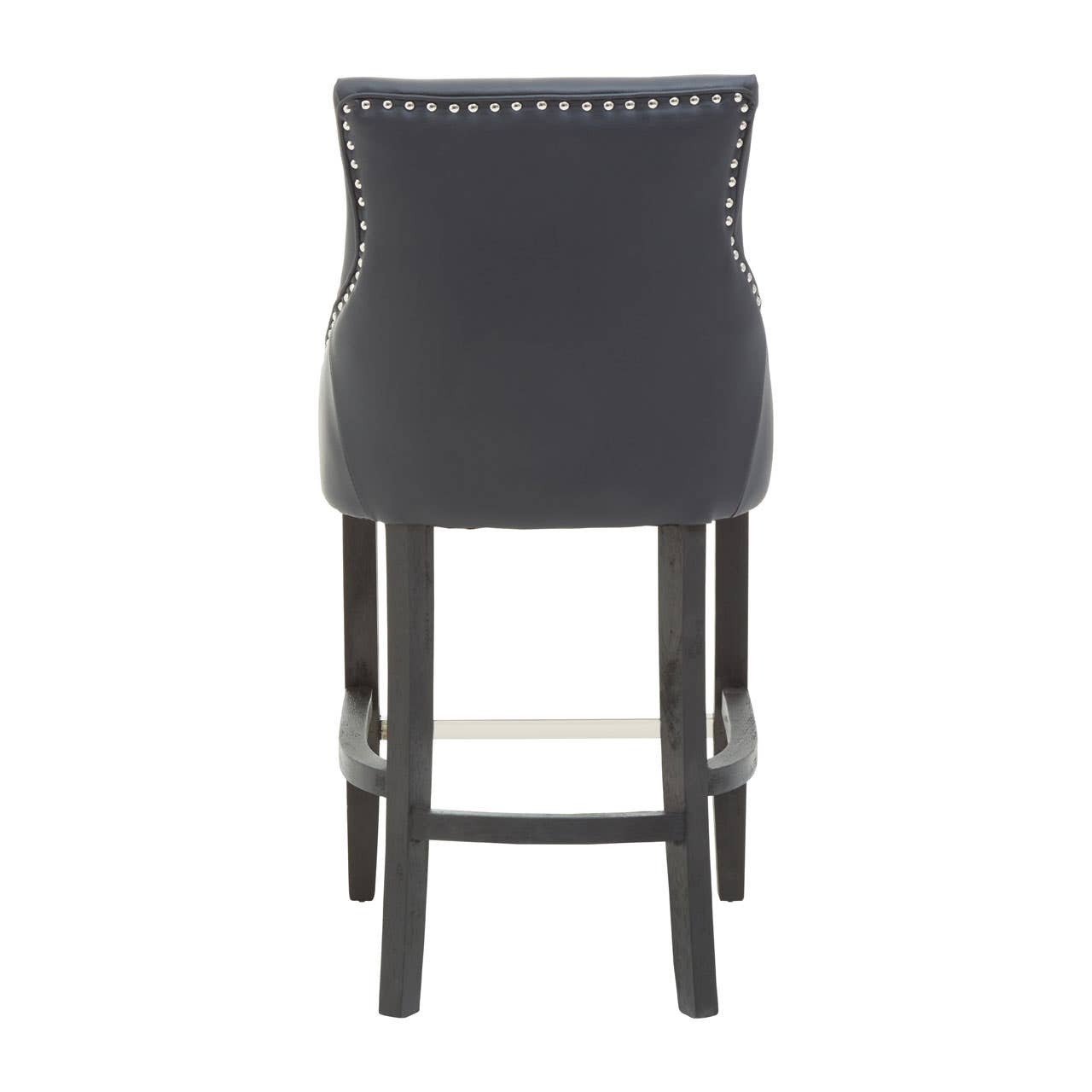 Studded Leather Bar Chair