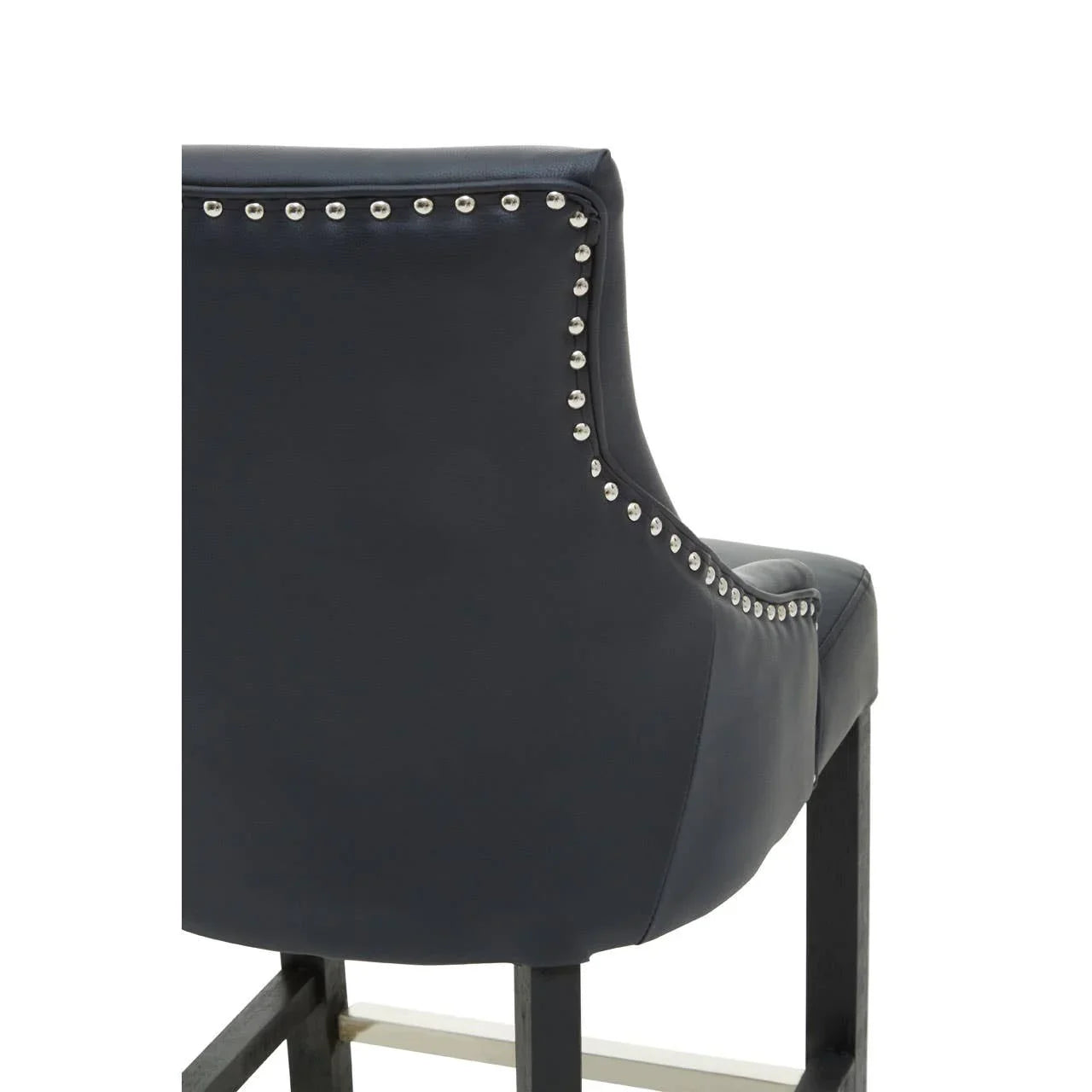 Studded Leather Bar Chair