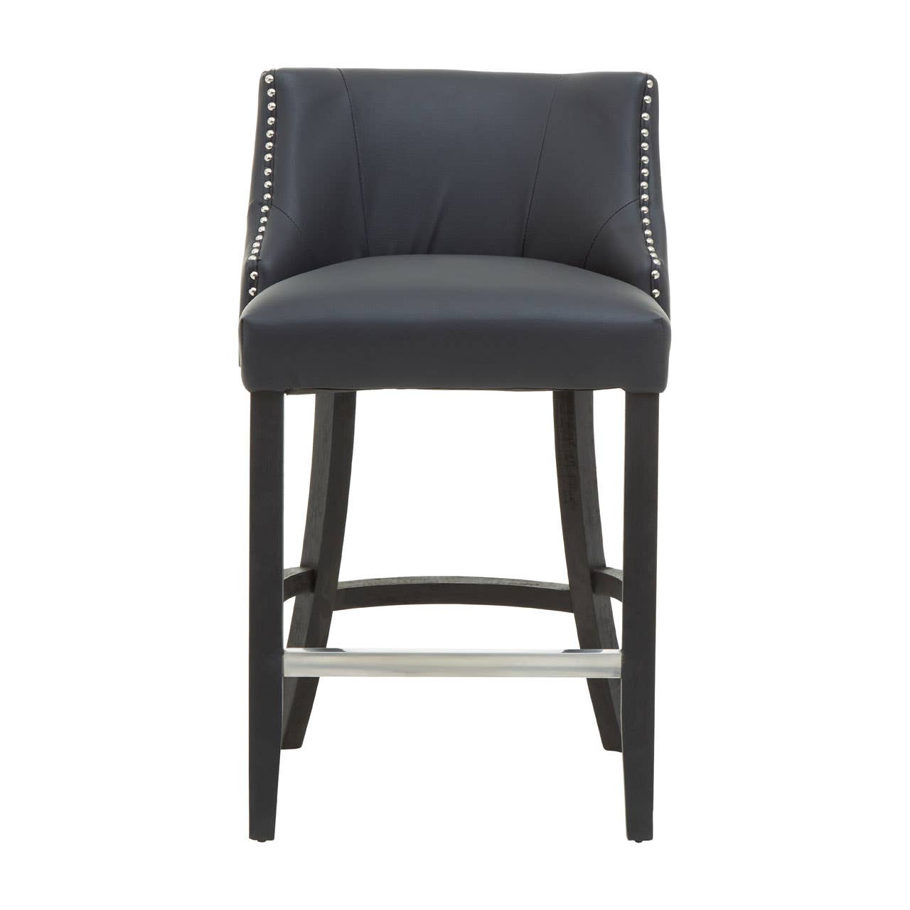 Elegant Stud Detail Bar Chair