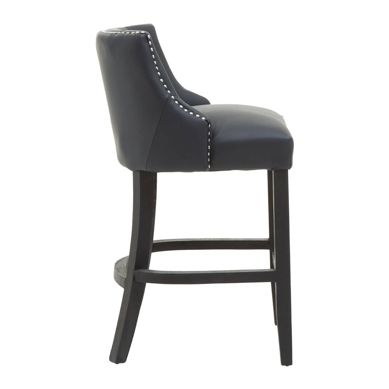 Elegant Stud Detail Bar Chair