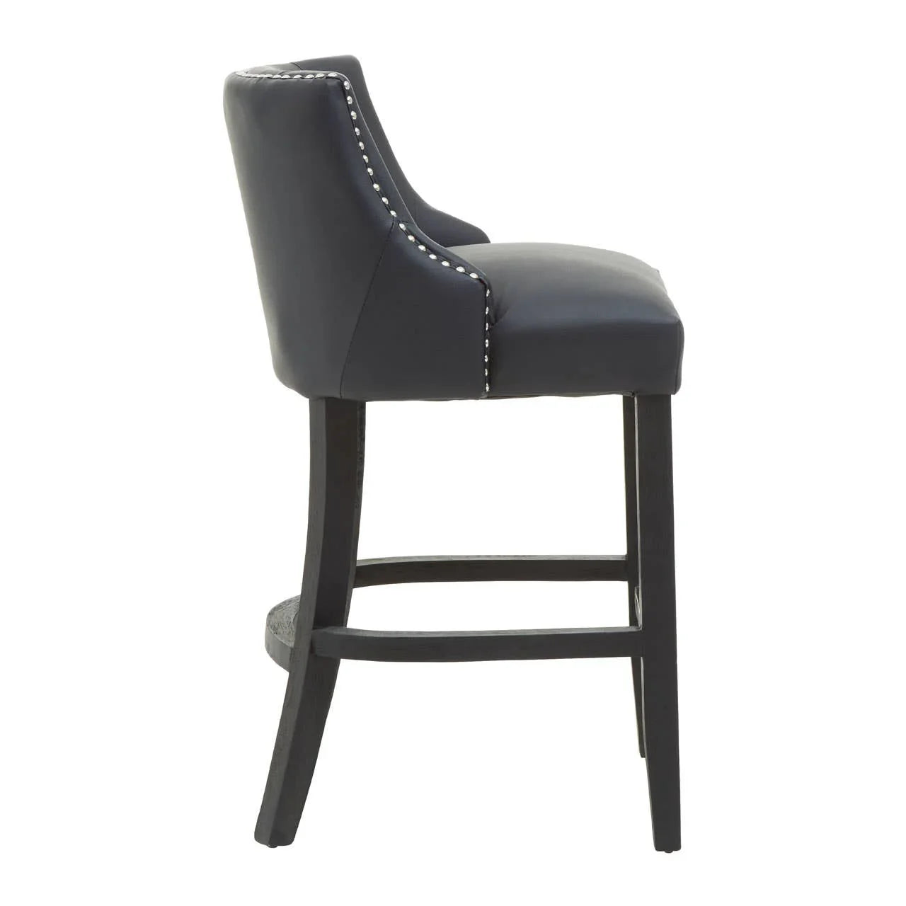 Elegant Stud Detail Bar Chair