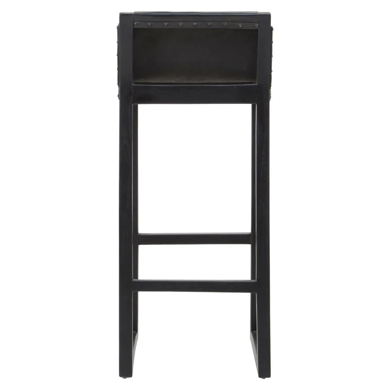 Boho Chic Leather Bar Stool