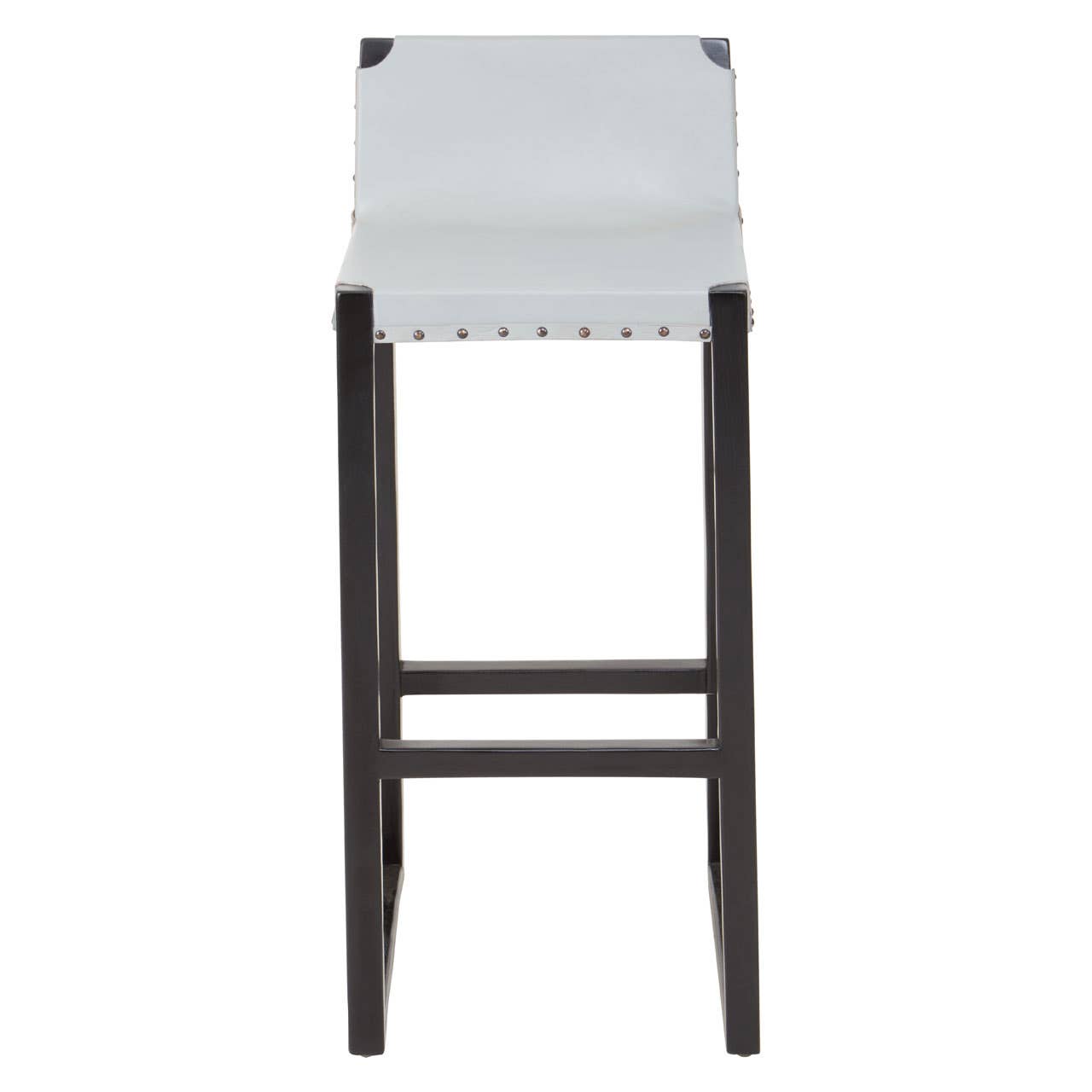 Boho Chic Leather Bar Stool