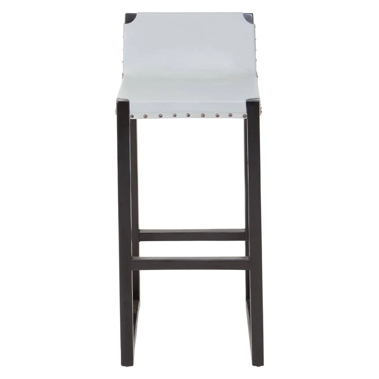 Boho Chic Leather Bar Stool