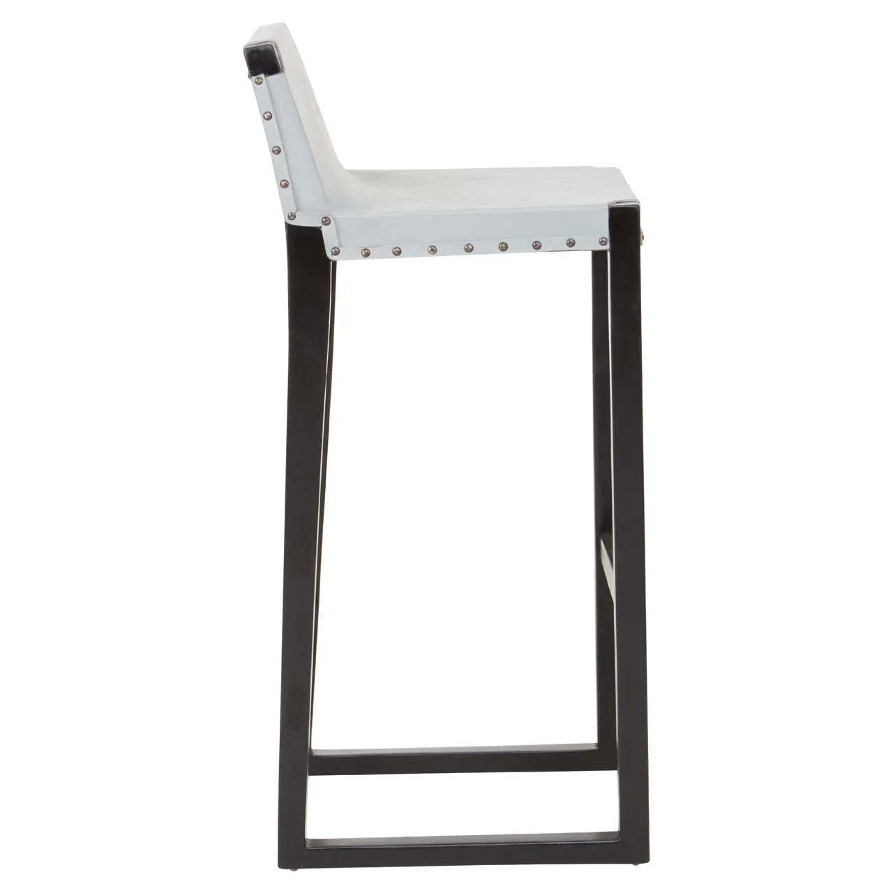 Boho Chic Leather Bar Stool