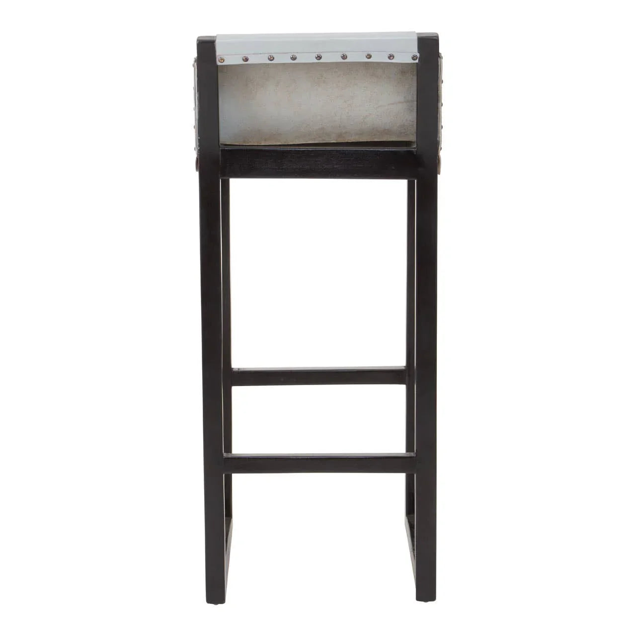 Boho Chic Leather Bar Stool