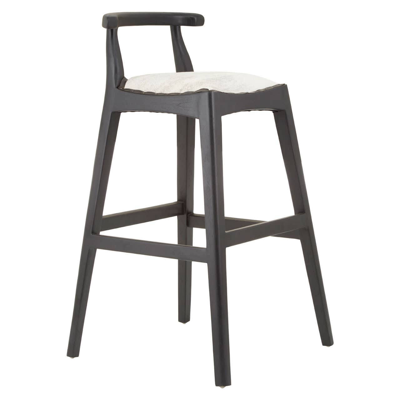 Boho Chic Leather Bar Stool