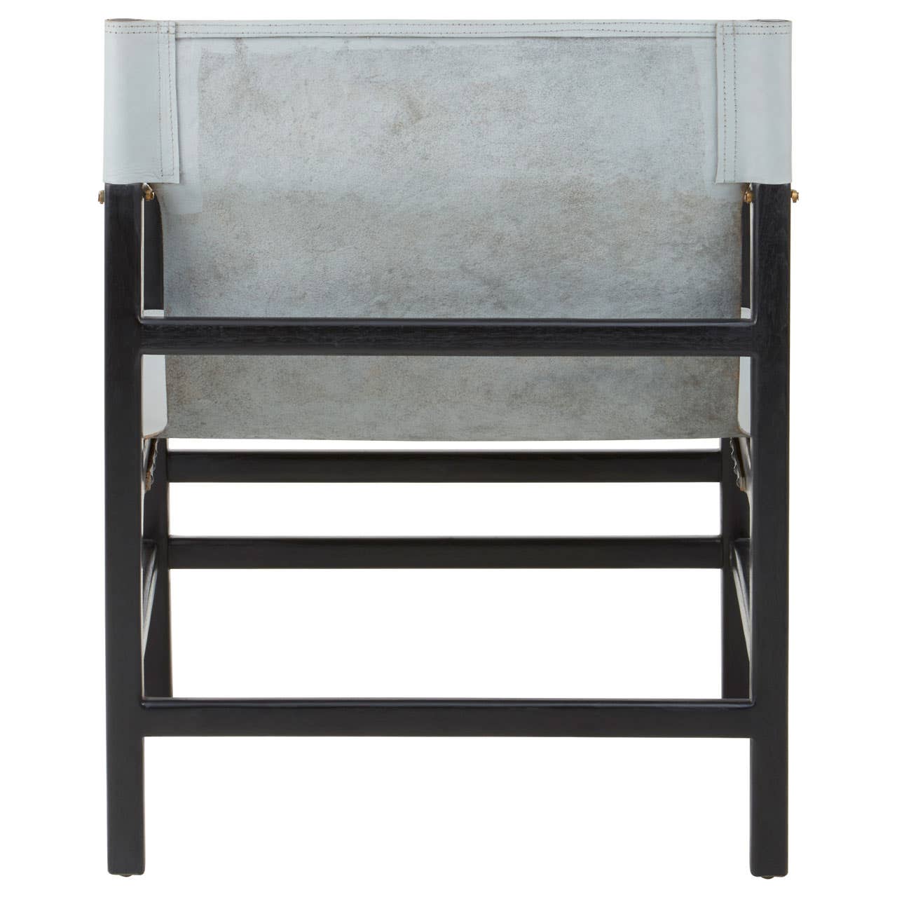 Modest Grey Leather Accent Chair