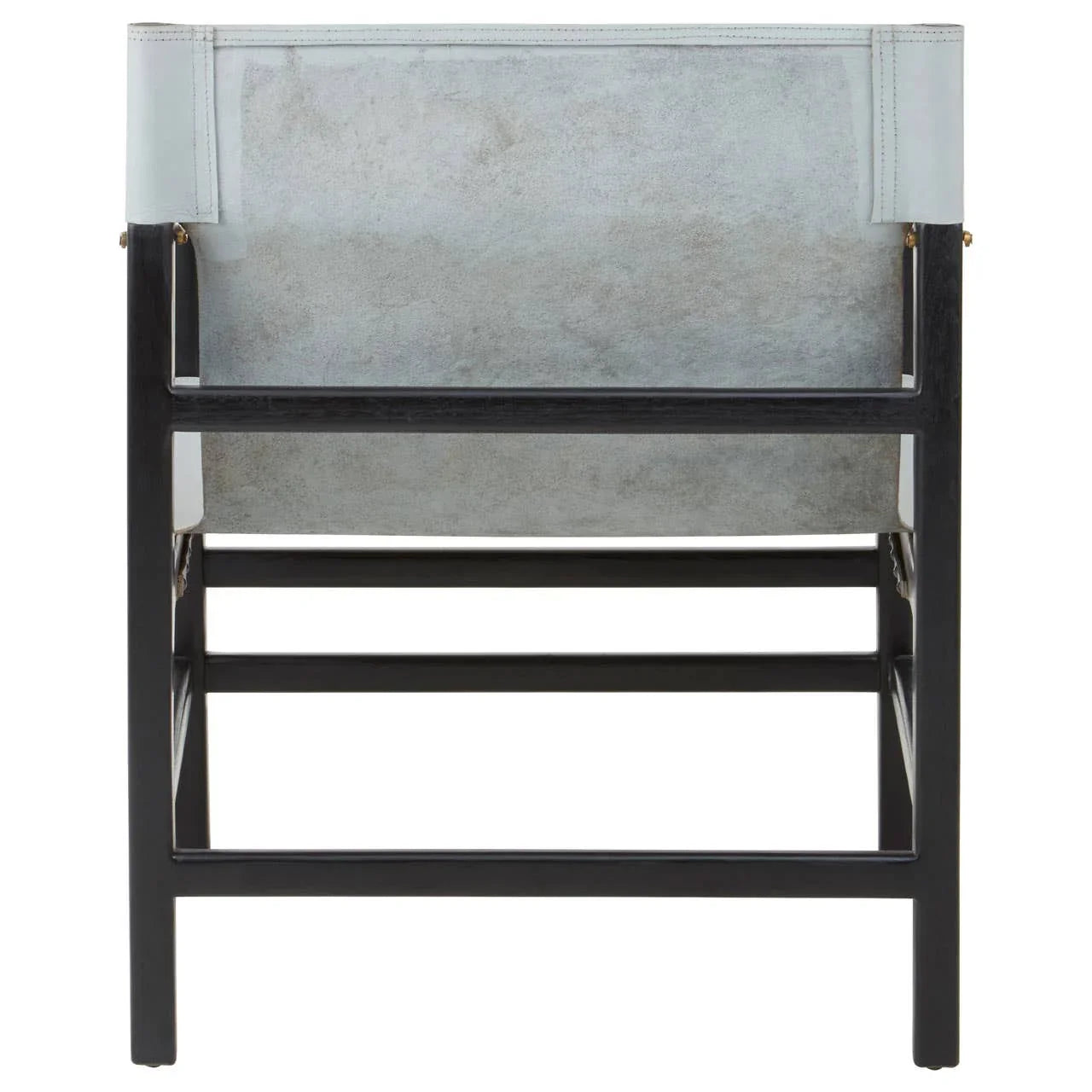 Modest Grey Leather Accent Chair
