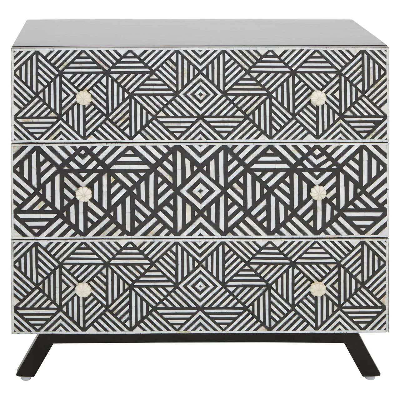 Monochrome Mother of Pearl Chest