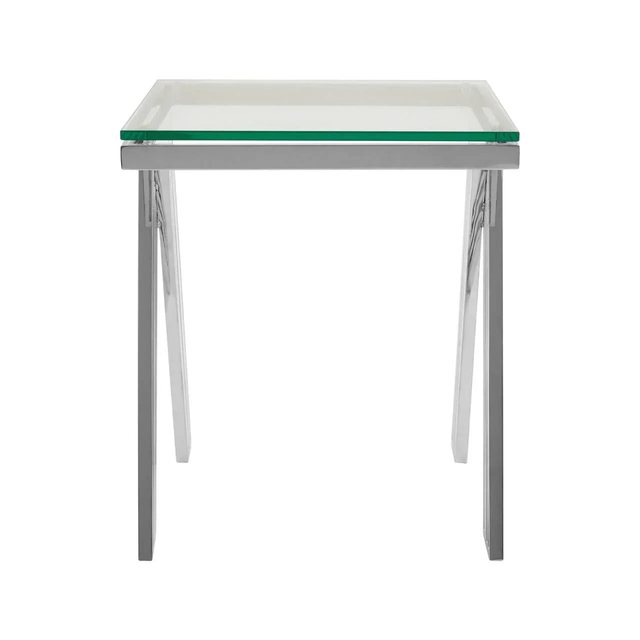 Glass Steel End Table