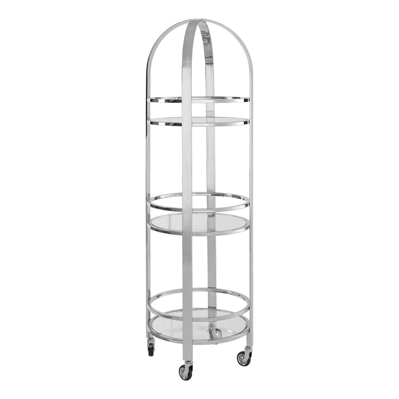 Luxe Silver Bar Cart