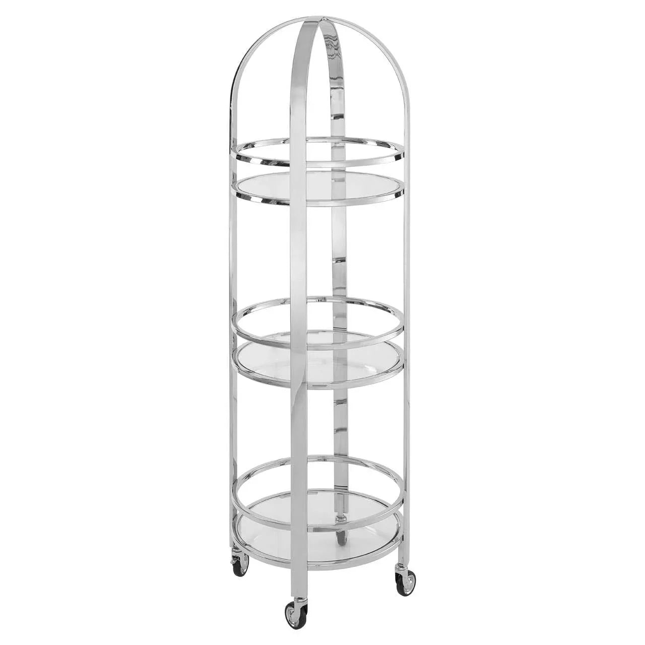 Luxe Silver Bar Cart