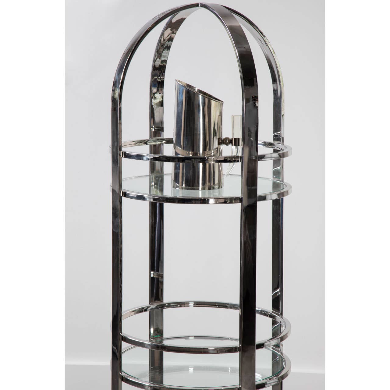 Luxe Silver Bar Cart