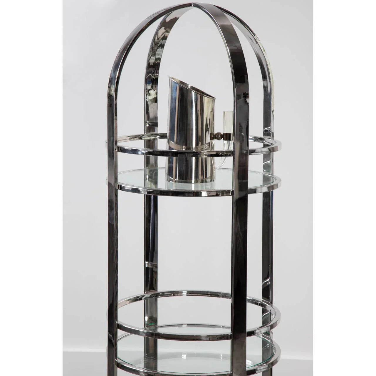 Luxe Silver Bar Cart